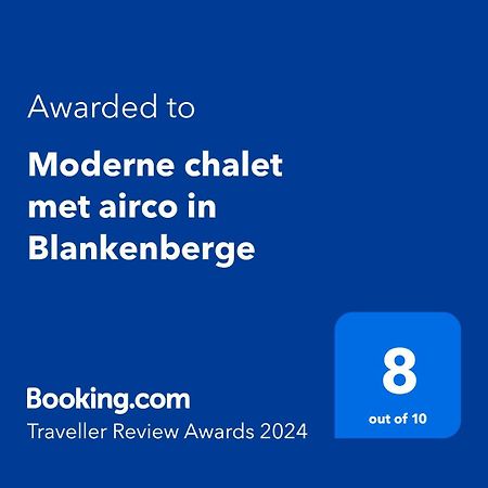 Moderne Chalet Met Airco In Blankenberge Exterior foto